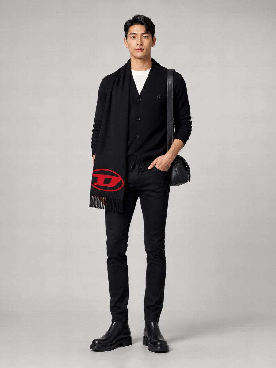 Diesel Cashmere V-Neck Regular-Fit Cardigan