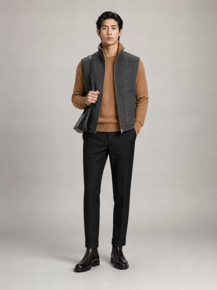 Lardini Cashmere Padded Vest