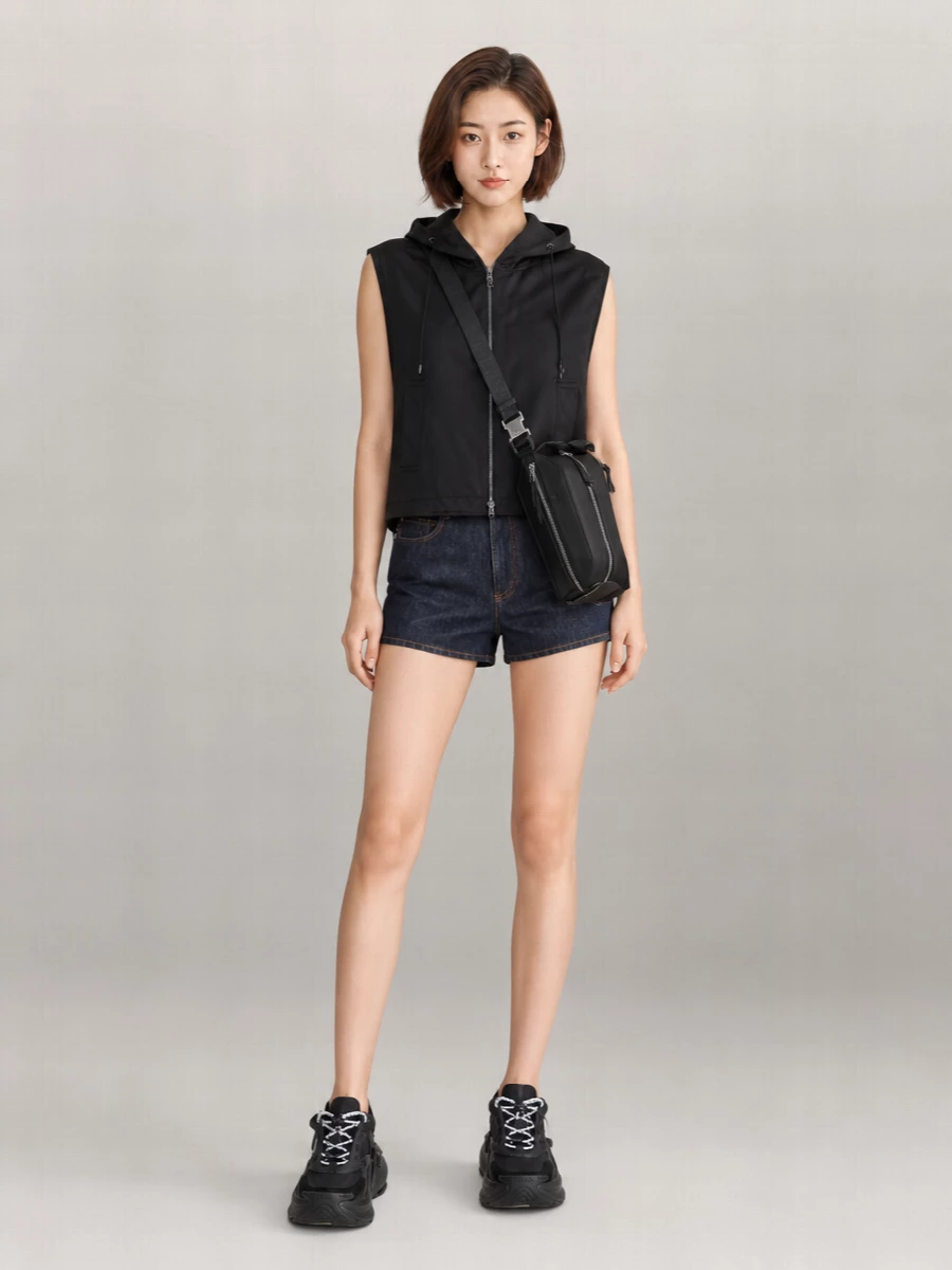 Fendi Hooded Logo Vest