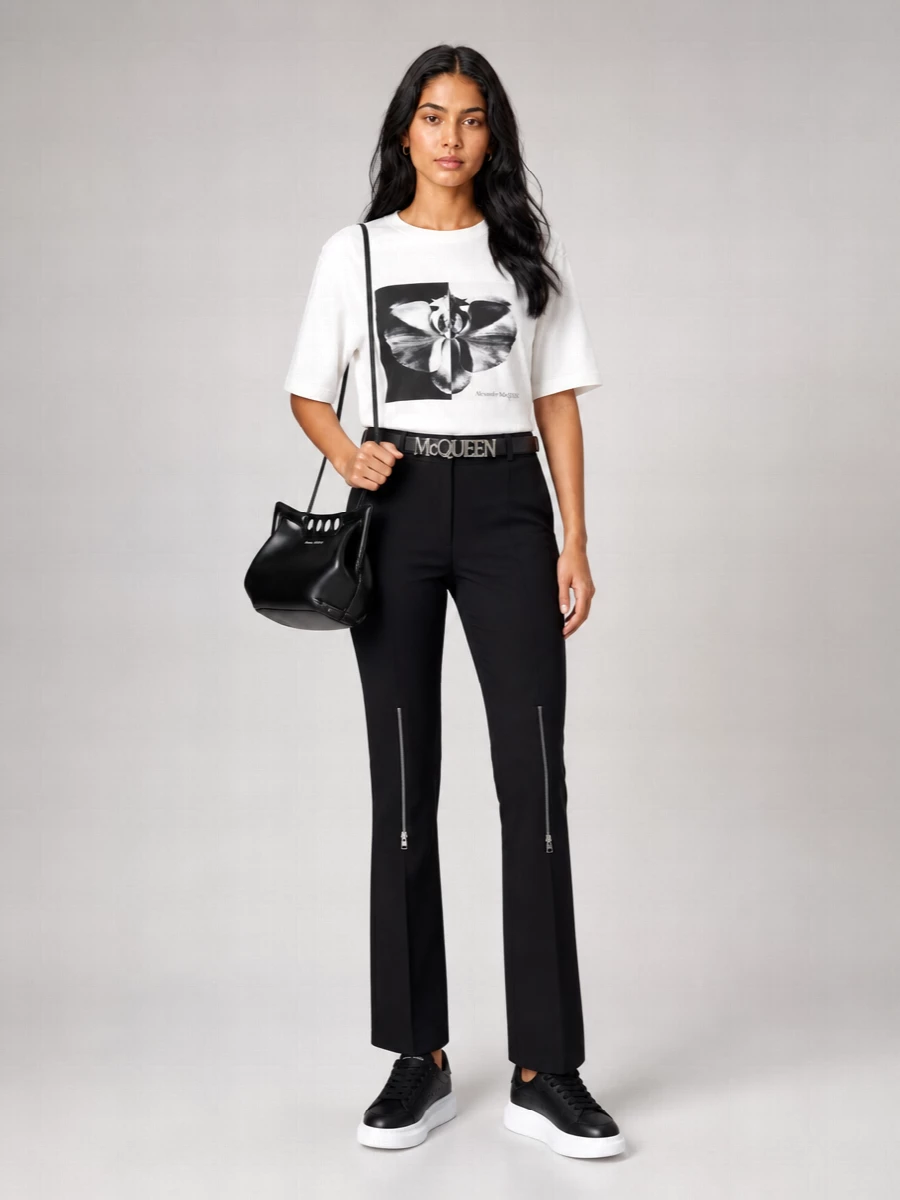 Alexander Mcqueen Cotton Oversized Printed T-Shirt