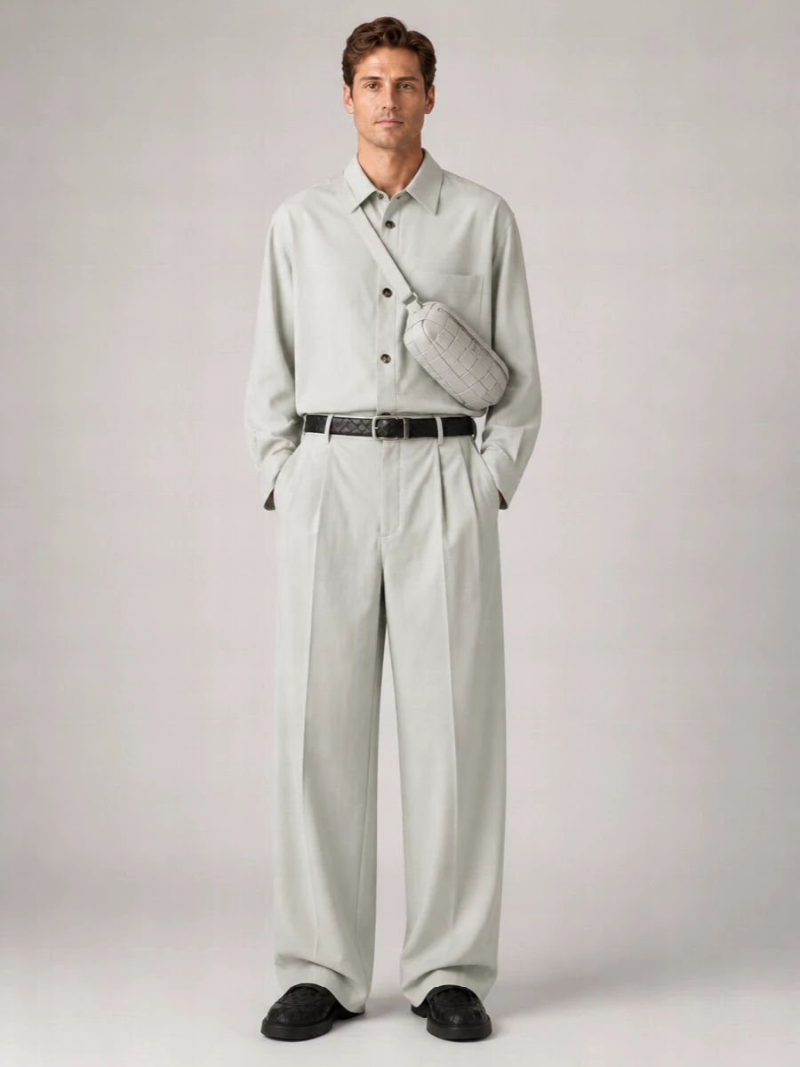 Bottega Veneta Leather Intrecciato Belt