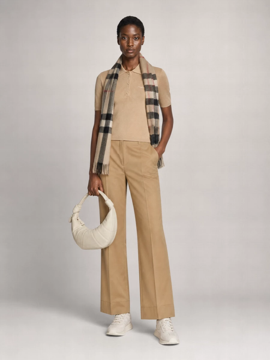 Moncler Cotton High-Rise Straight-Leg Trousers