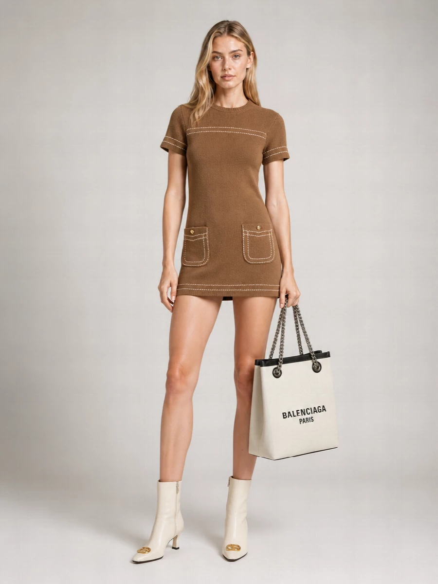 Balenciaga Shopping Canvas Shoulder Bag
