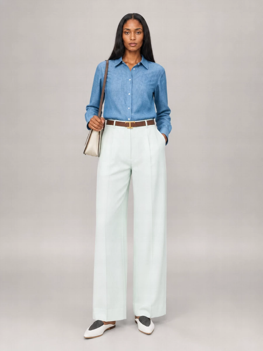 Chloé Leather Two Tone Loafers