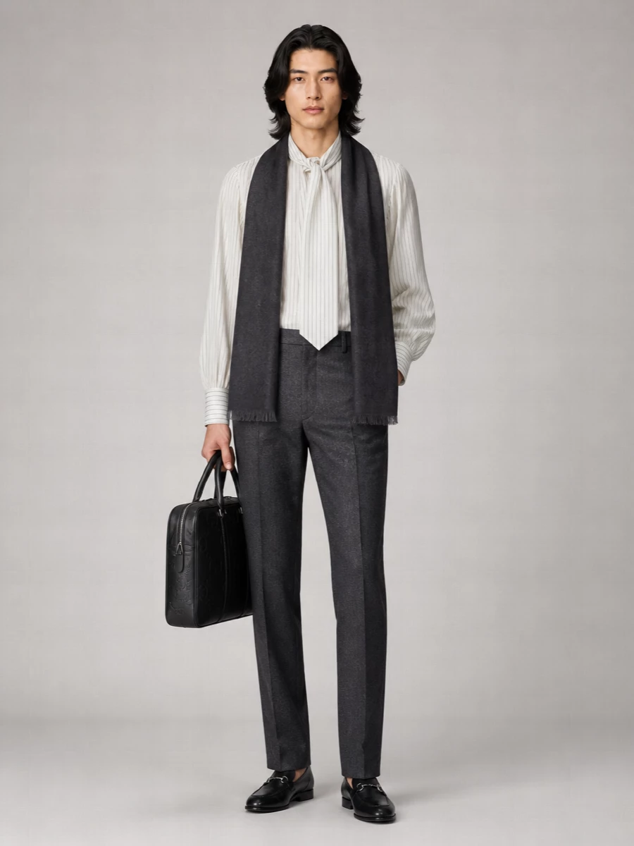 Gucci Embroidered Silk Shirt