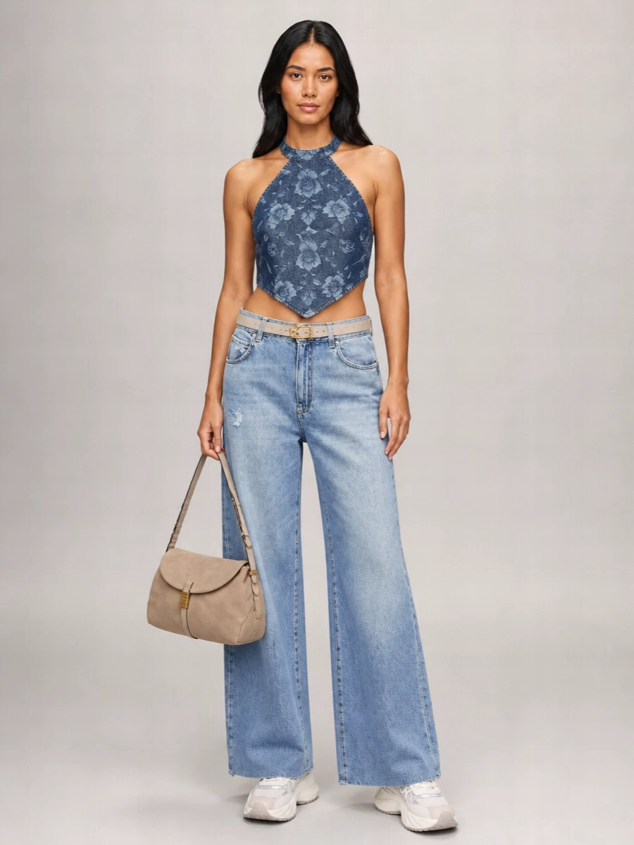 Pinko Denim Straight-Leg Jeans