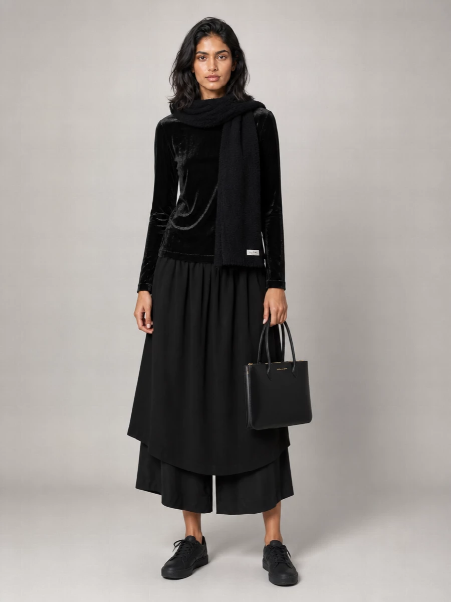 Comme des Garçons wool wide-leg layered trousers