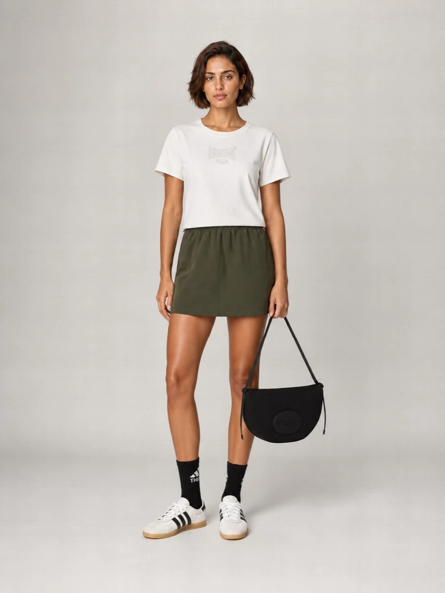 Alexander Wang Ribbed Cropped Logo-Print T-Shirt