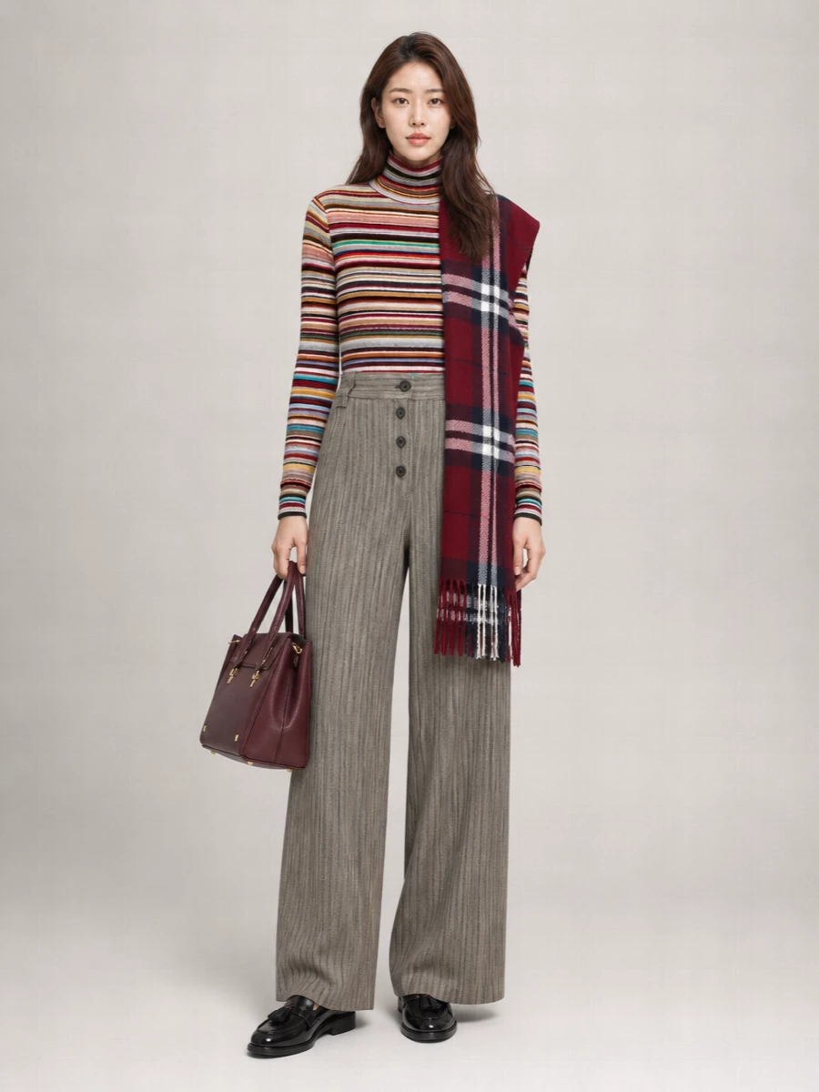 Thom Browne Leather Tote Bag