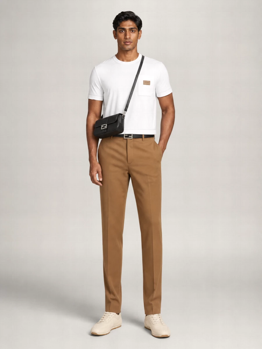 Fendi Cotton Short-Sleeve Crew-Neck T-Shirt