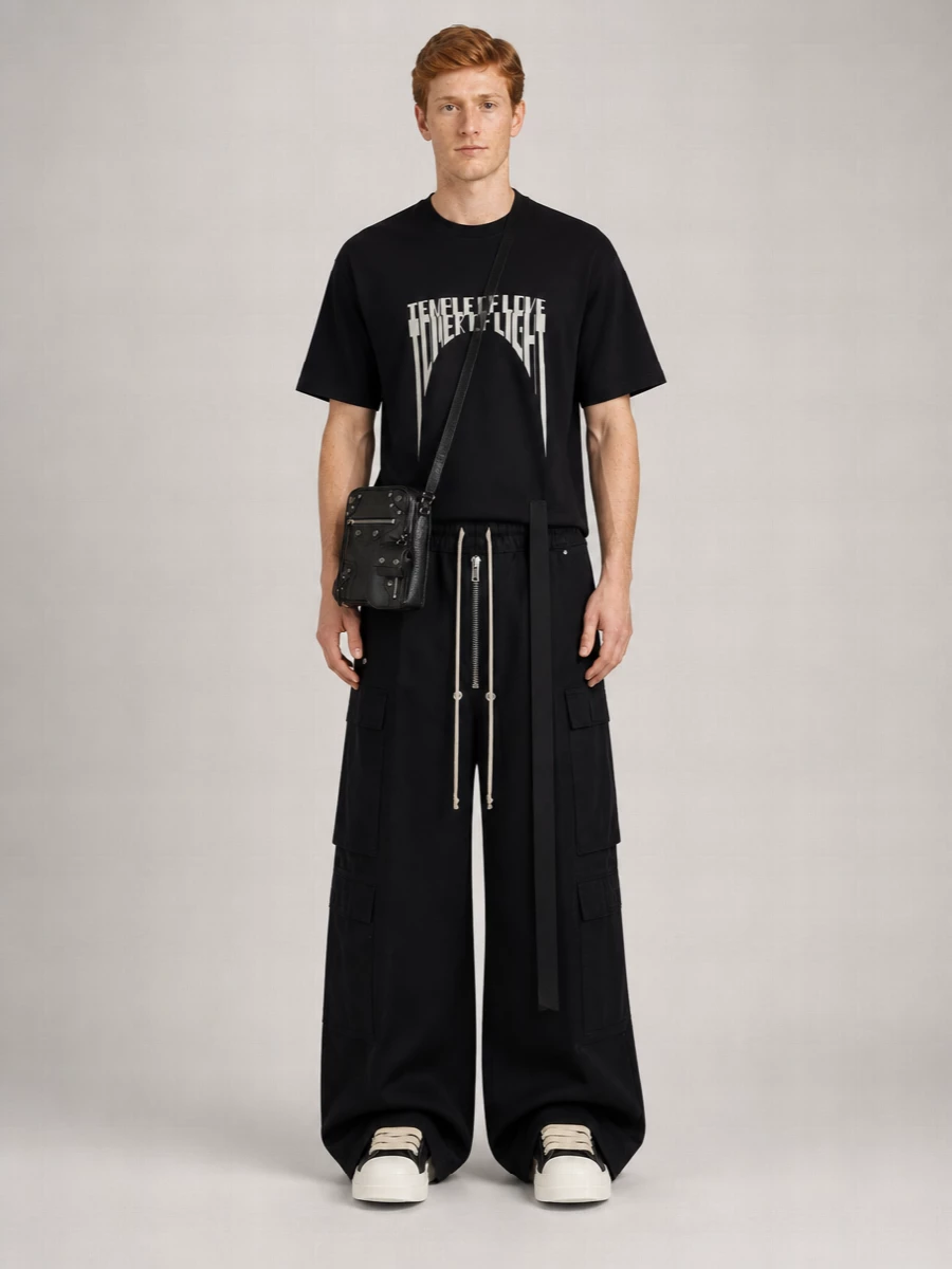 Rick Owens Drkshdw Printed Cotton Crew-Neck T-Shirt