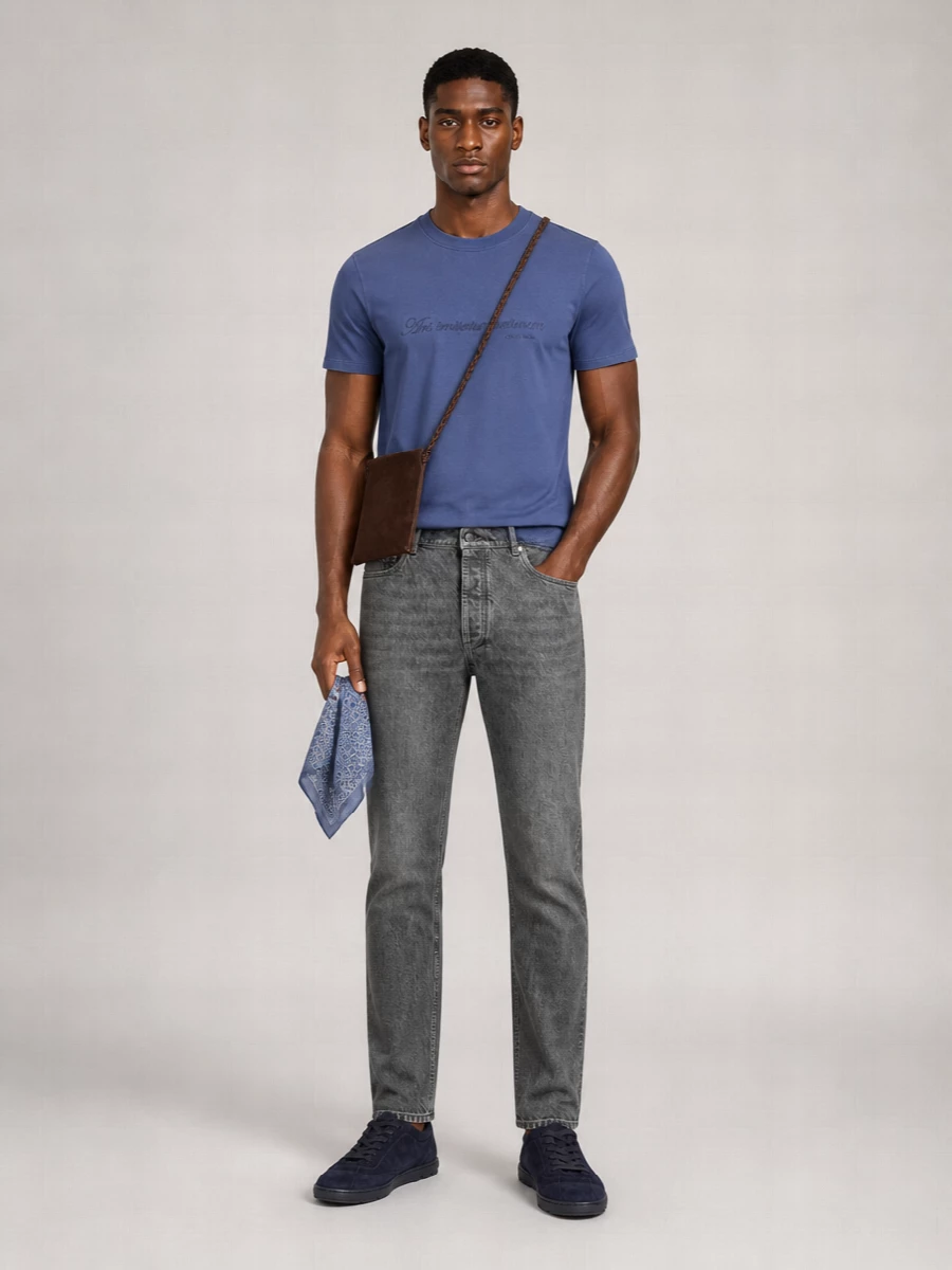 Brunello Cucinelli Cotton Regular-Fit Embroidered T-Shirt