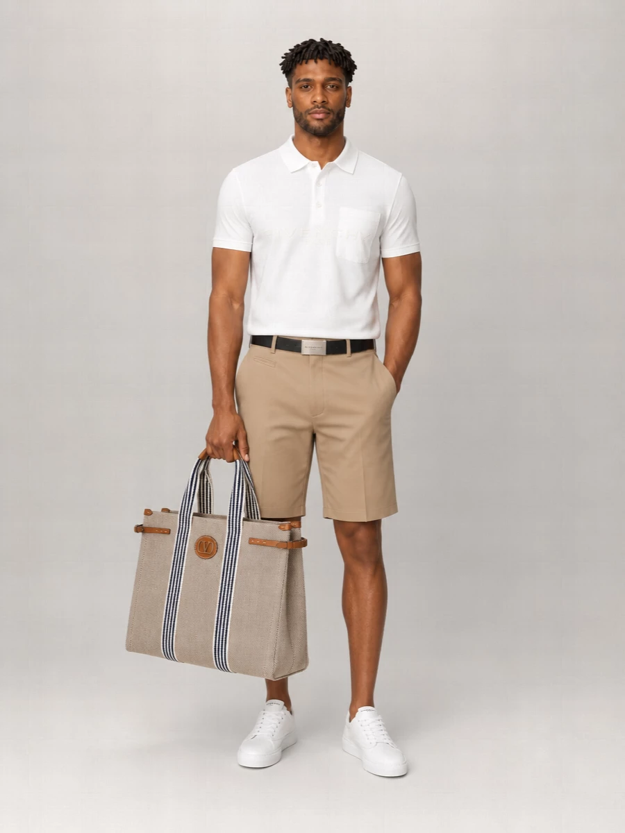 Givenchy Silk Blend Short Sleeve Polo Shirt