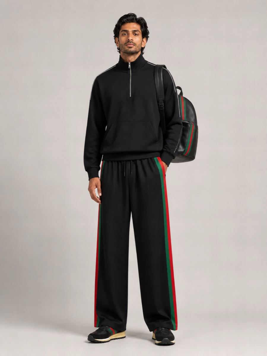 Gucci silk wide-leg trousers