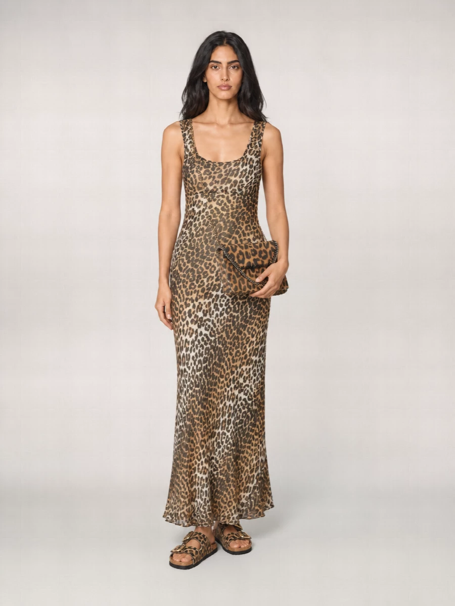 Stella Mccartney Falabella Leopard-Print Cross-Body Bag