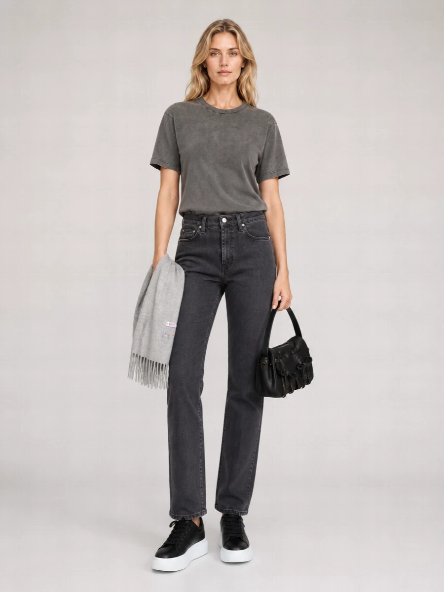 Acne Studios Organic Cotton Washed-Effect Short-Sleeve T-Shirt