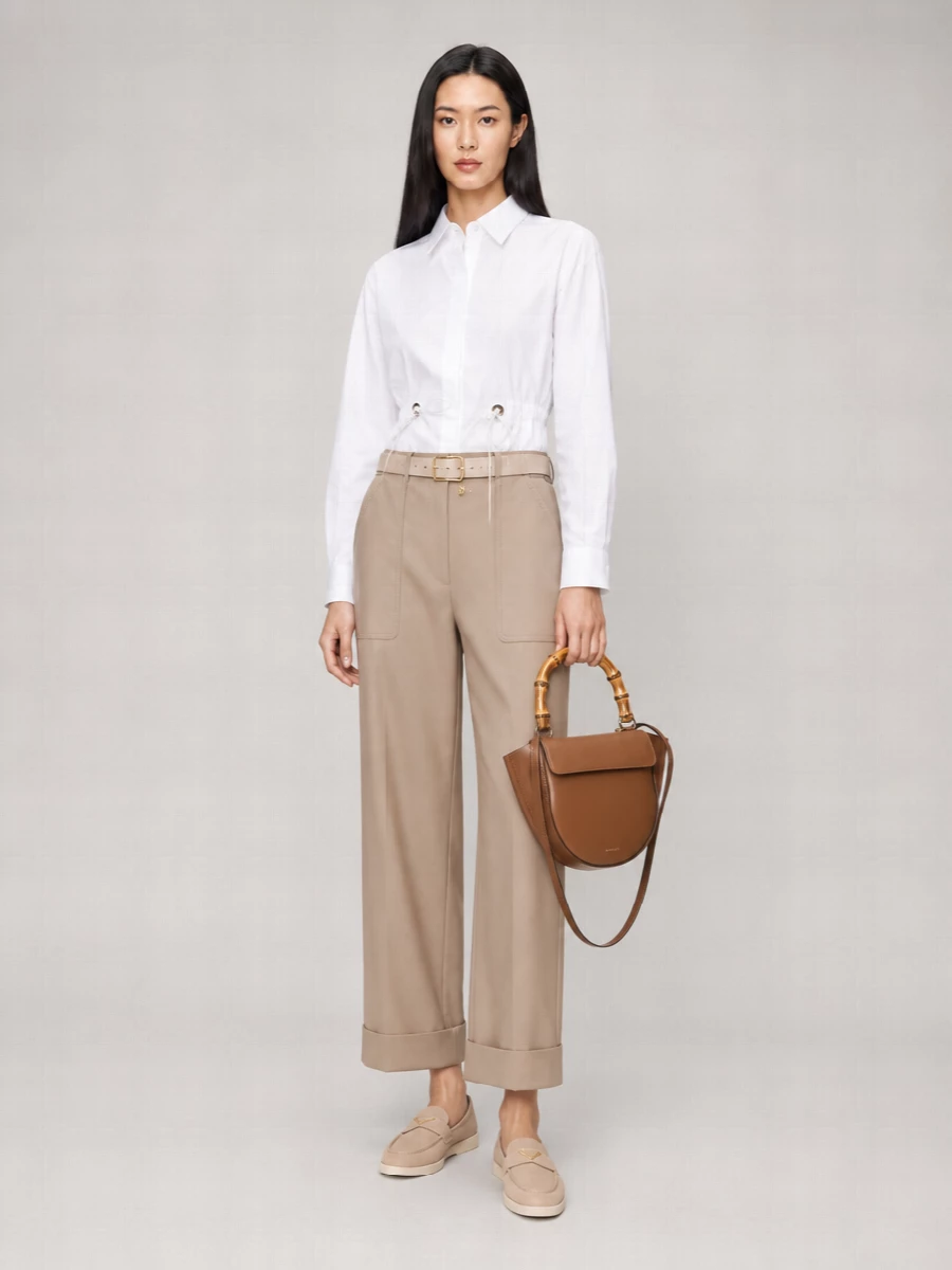 Max Mara Cotton Cropped Trousers