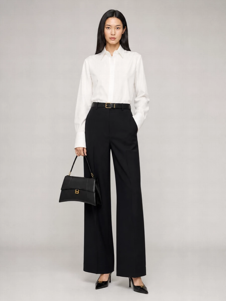 Saint Laurent Wide-Leg Trousers
