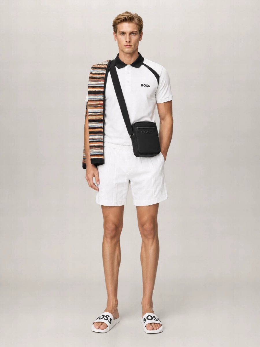 Boss Cotton Swim Shorts