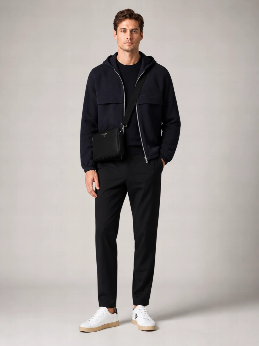 Prada Leather Low-Top Sneakers