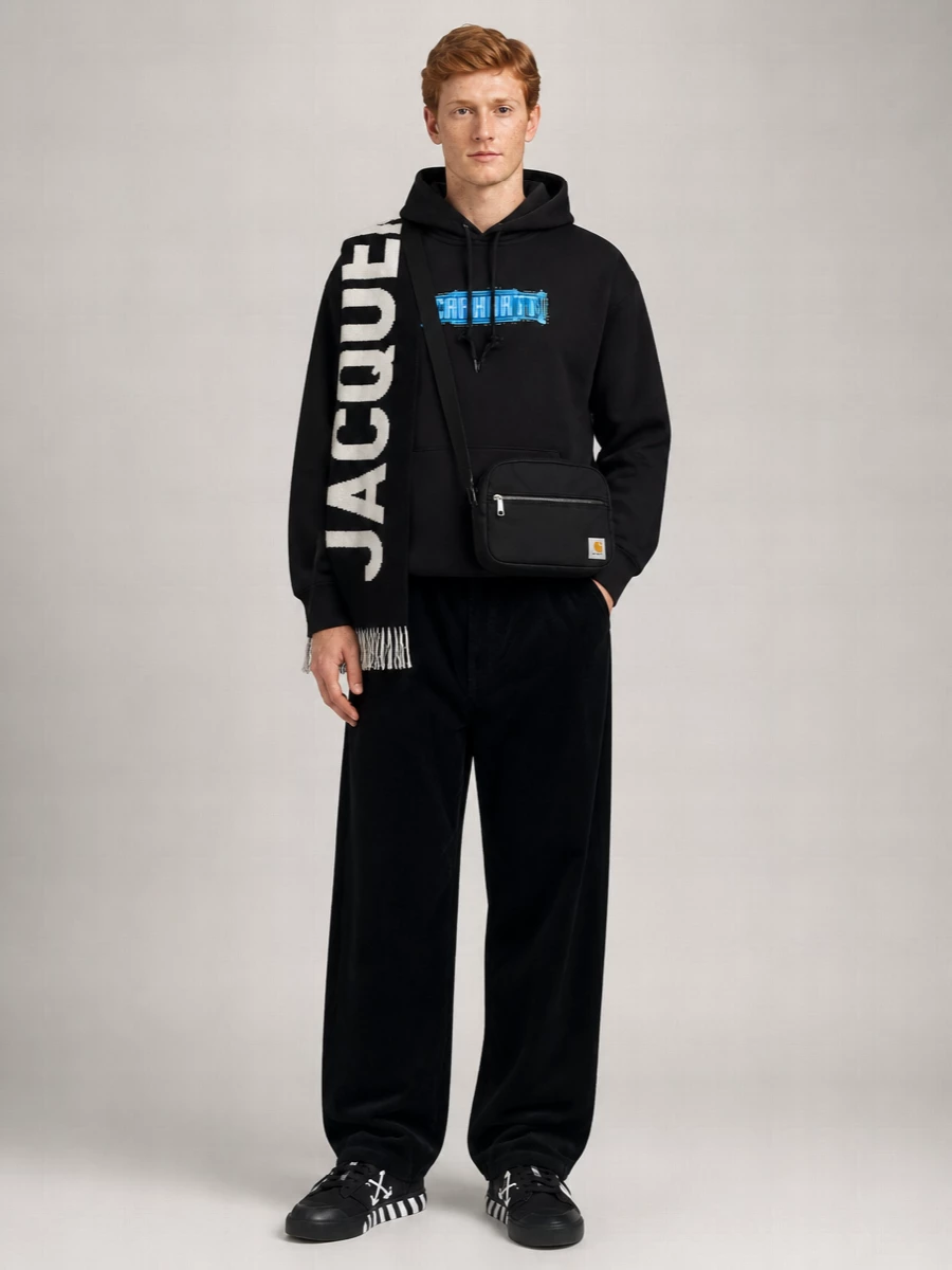 Carhartt Wip Printed Cotton Hoodie