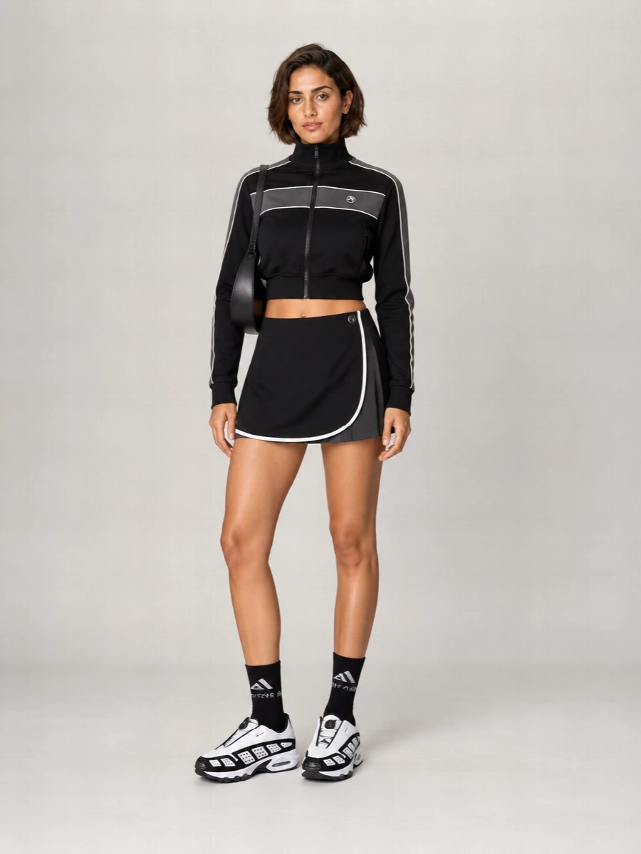 Ambush Ribbed Funnel Neck Zip Sweatshirt