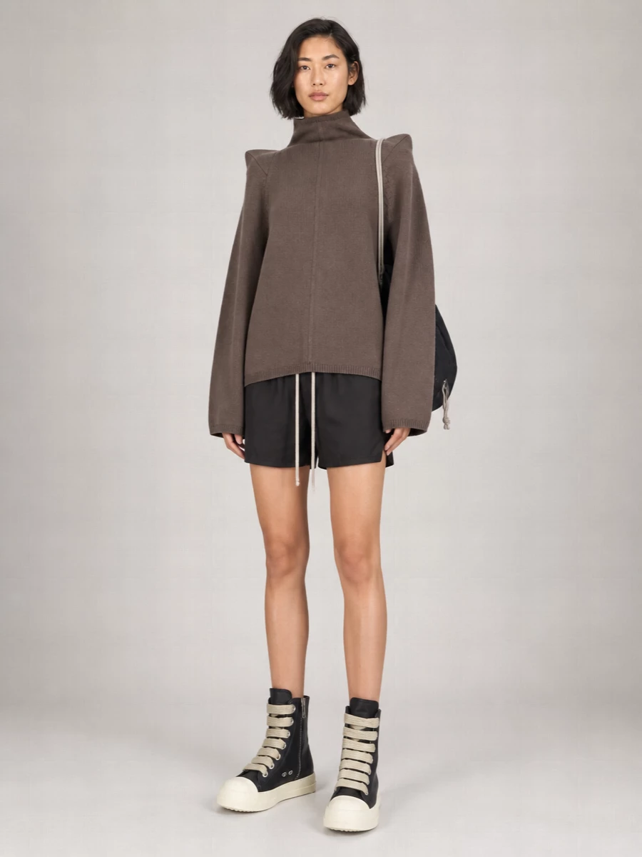 Rick Owens Drkshdw Straight Cotton Short Shorts