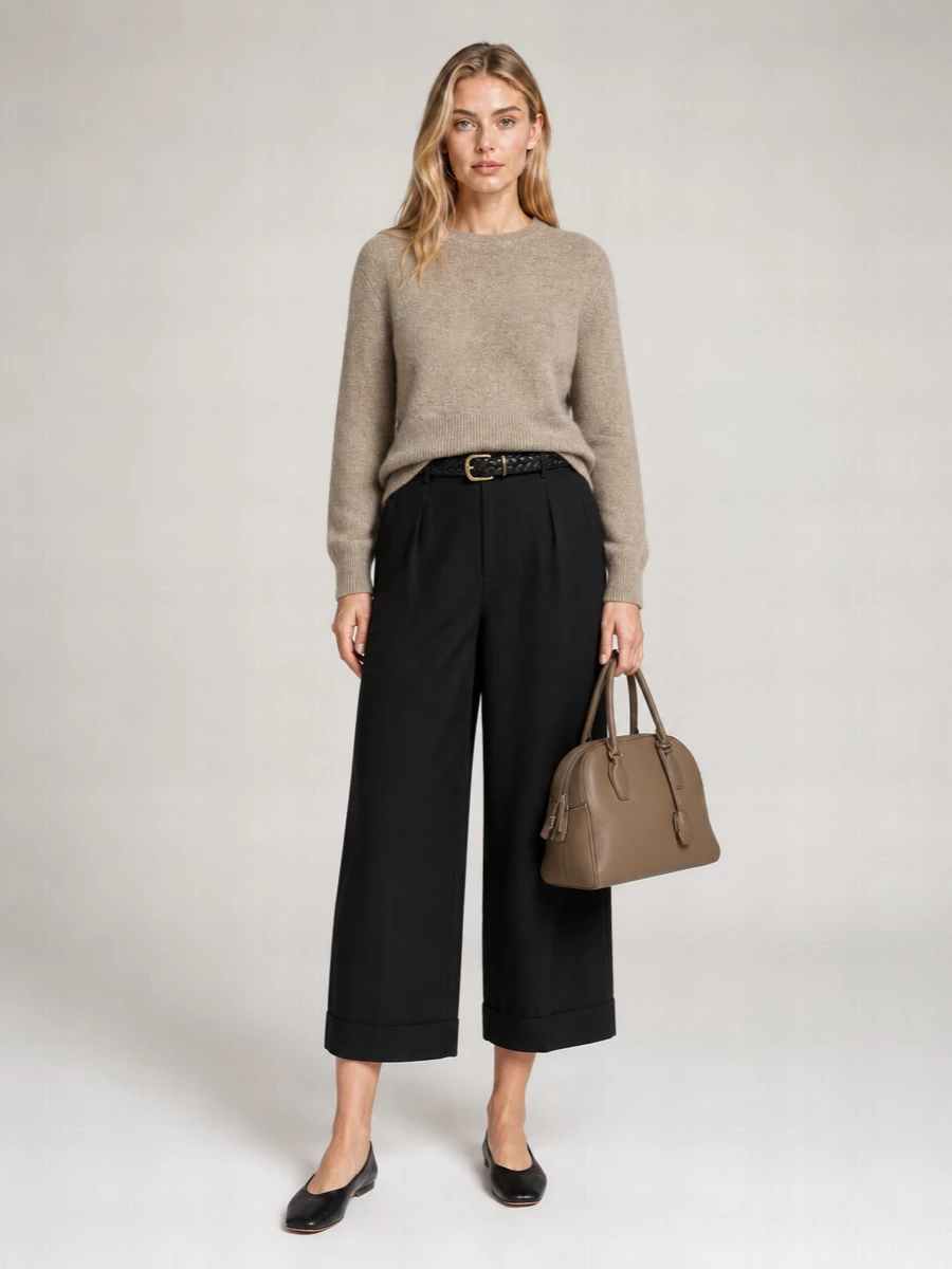 The Row Cotton Wide-Leg Trousers