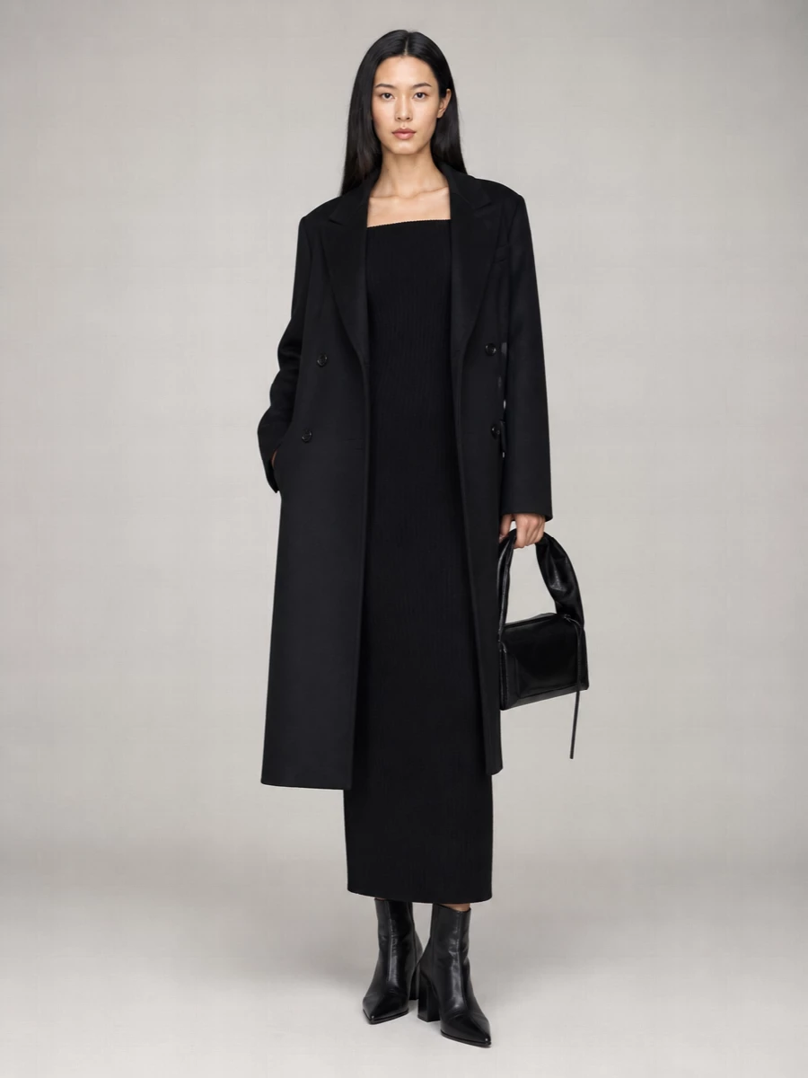Max Mara Wool Cashmere Double Breasted Coat