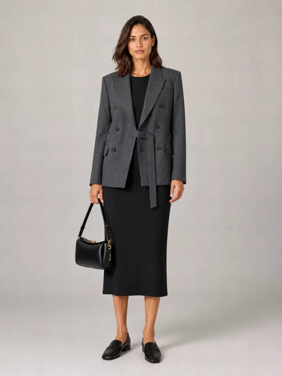 Ami Paris virgin wool double-breasted blazer