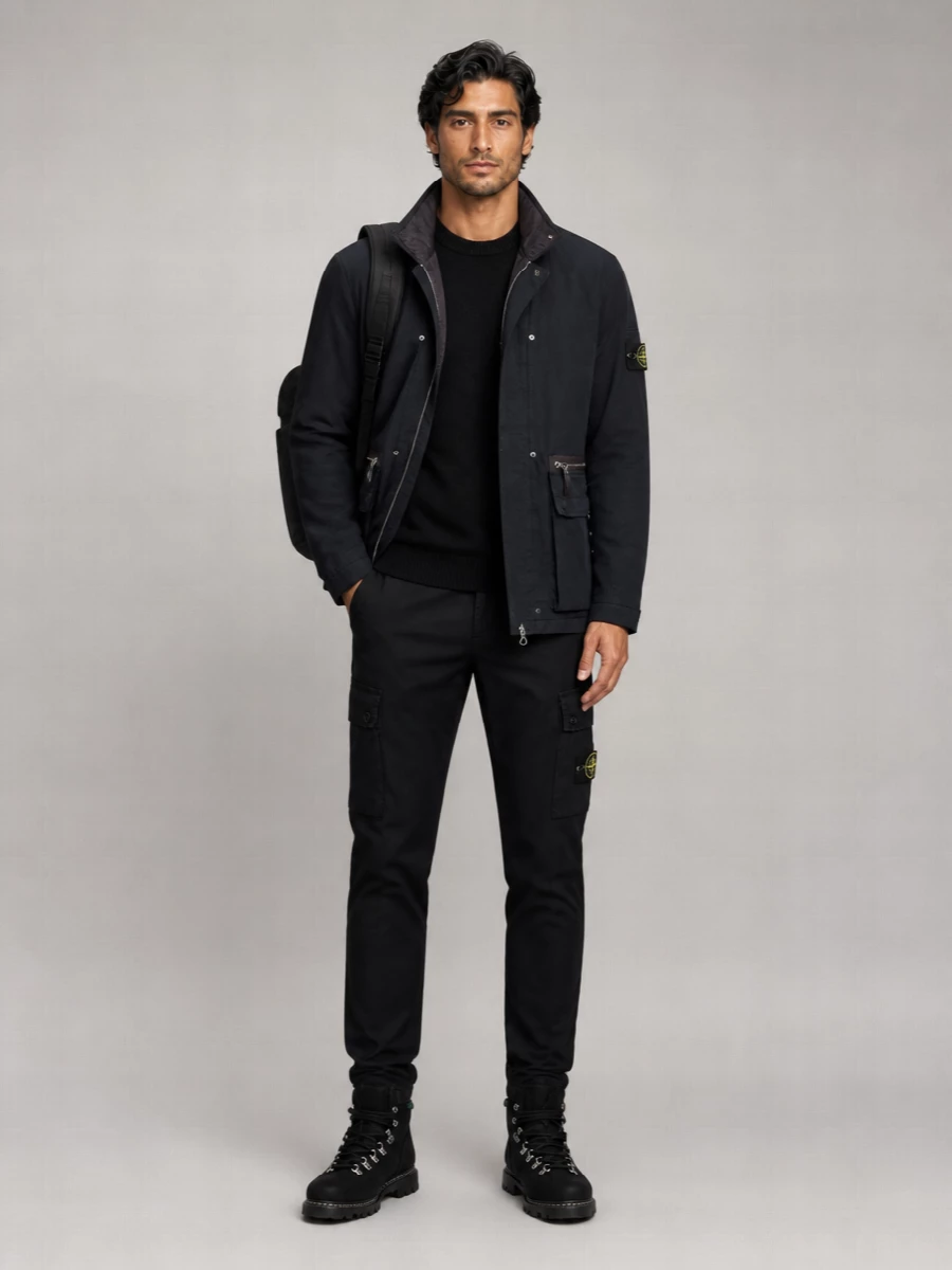 Stone Island Padded Single-Breasted Field Jacket