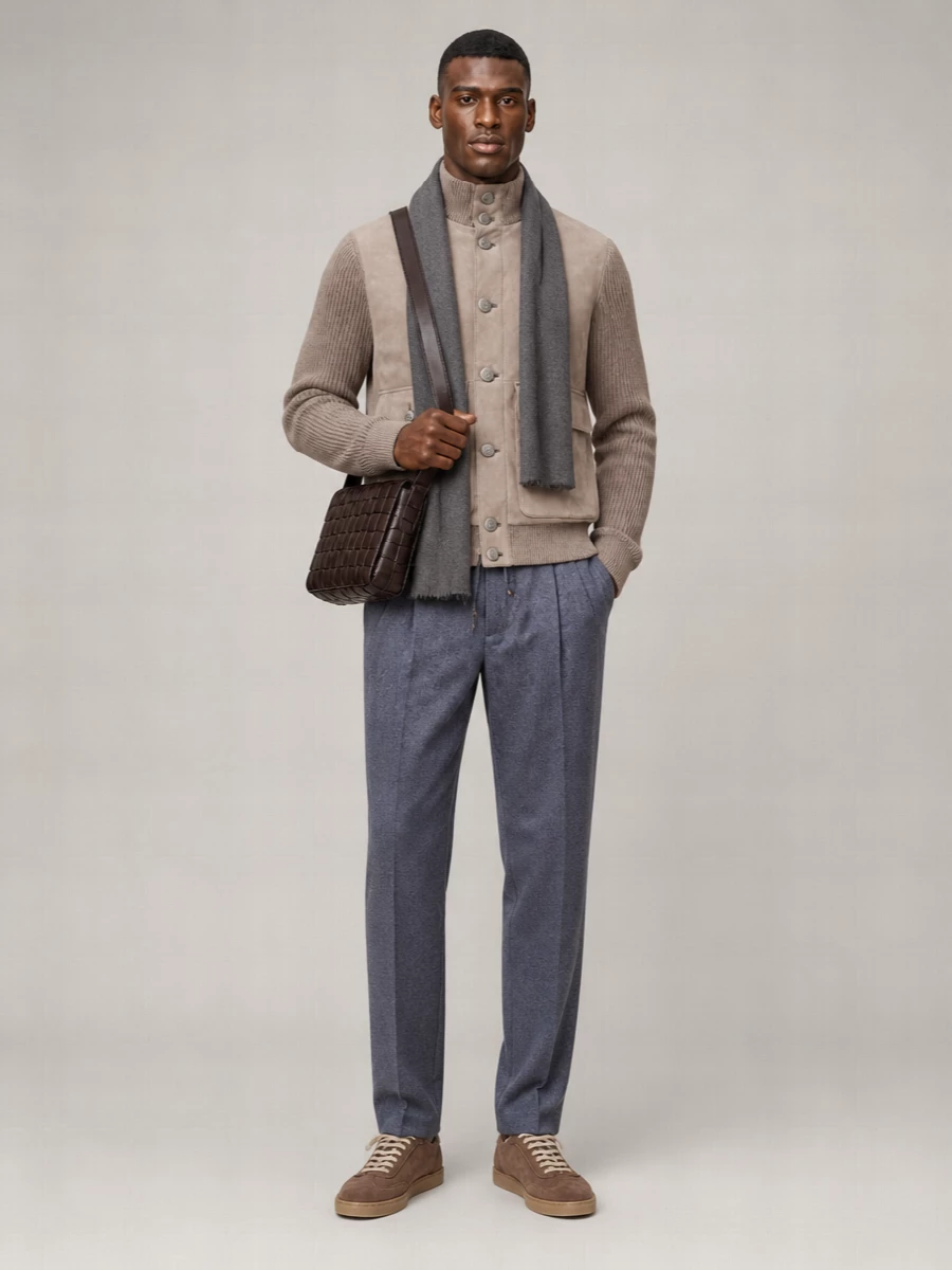 Brunello Cucinelli Suede Lace-Up Sneakers