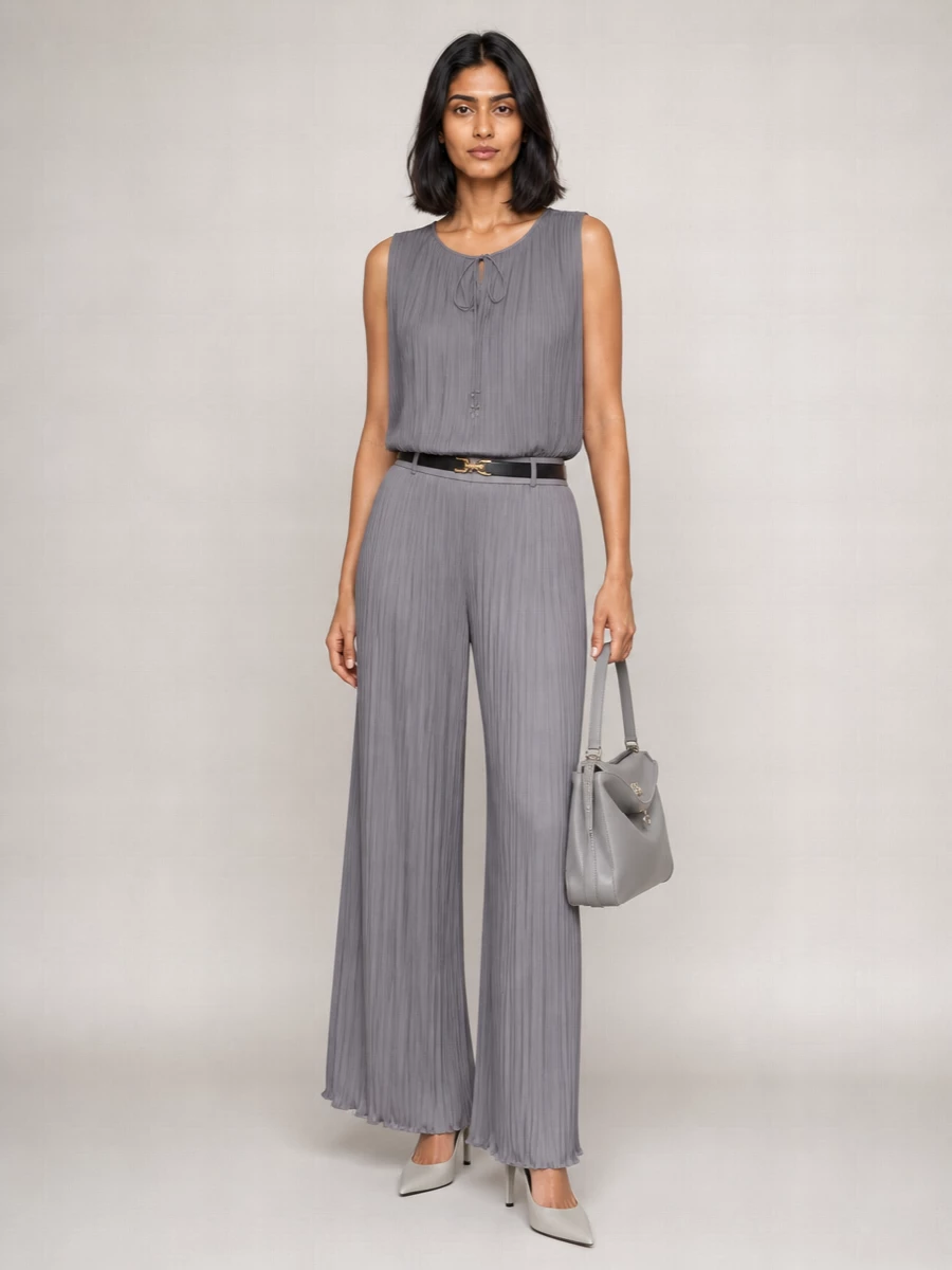 Lanvin Pleated High-Rise Wide-Leg Trousers