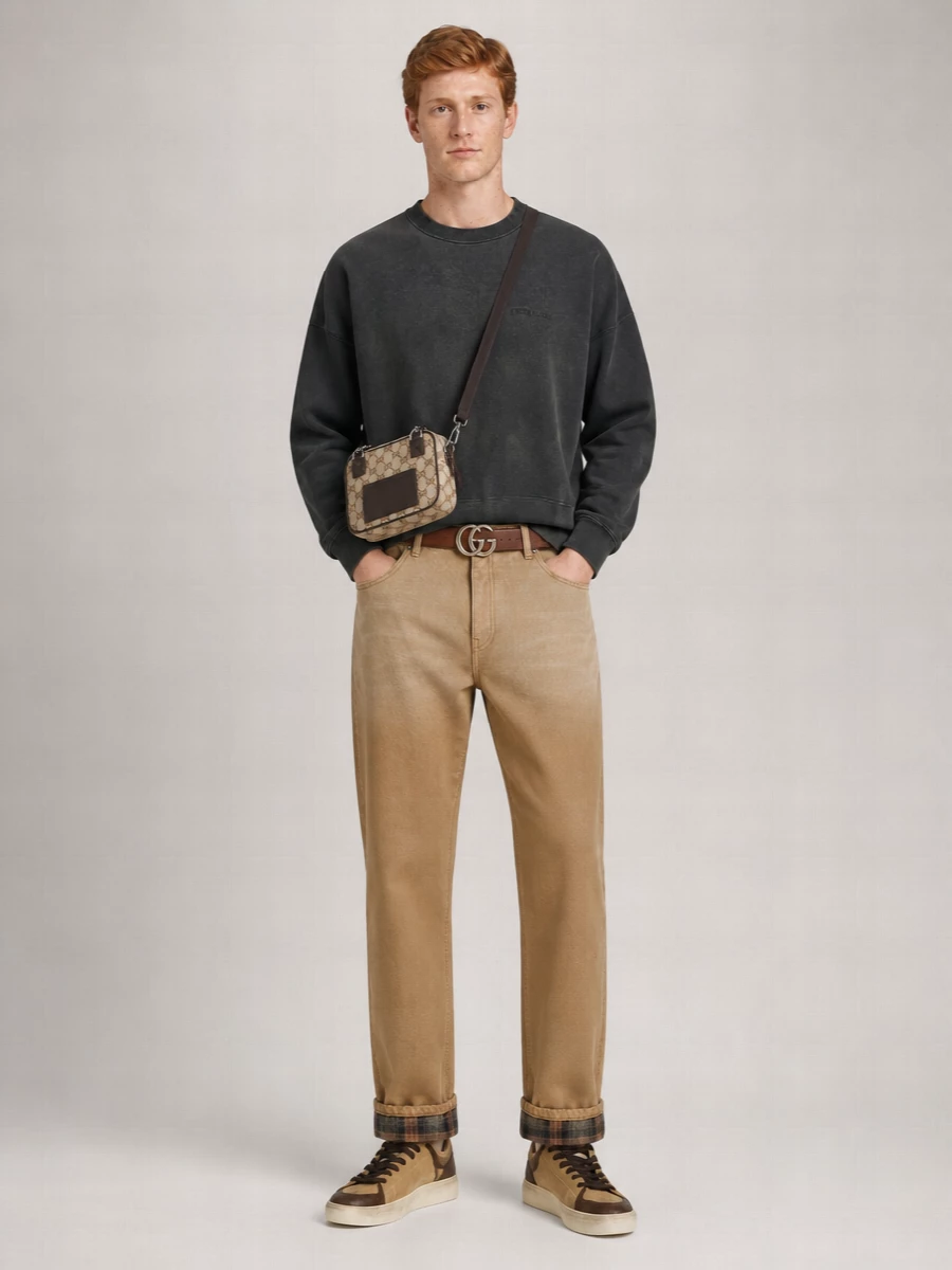 Golden Goose Cotton Relaxed-Fit Straight-Leg Pants