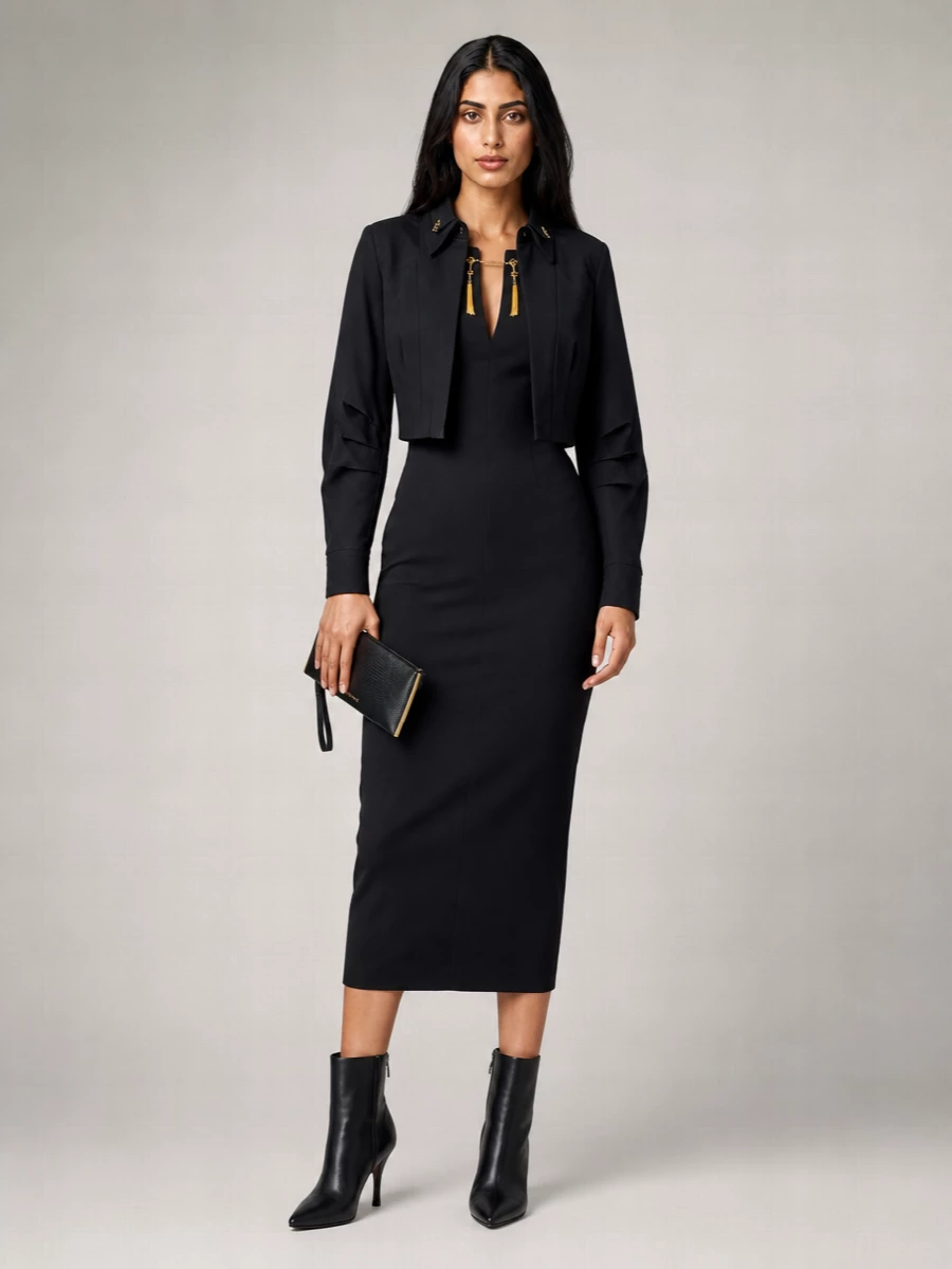 Elisabetta Franchi Cropped Bustier Shirt