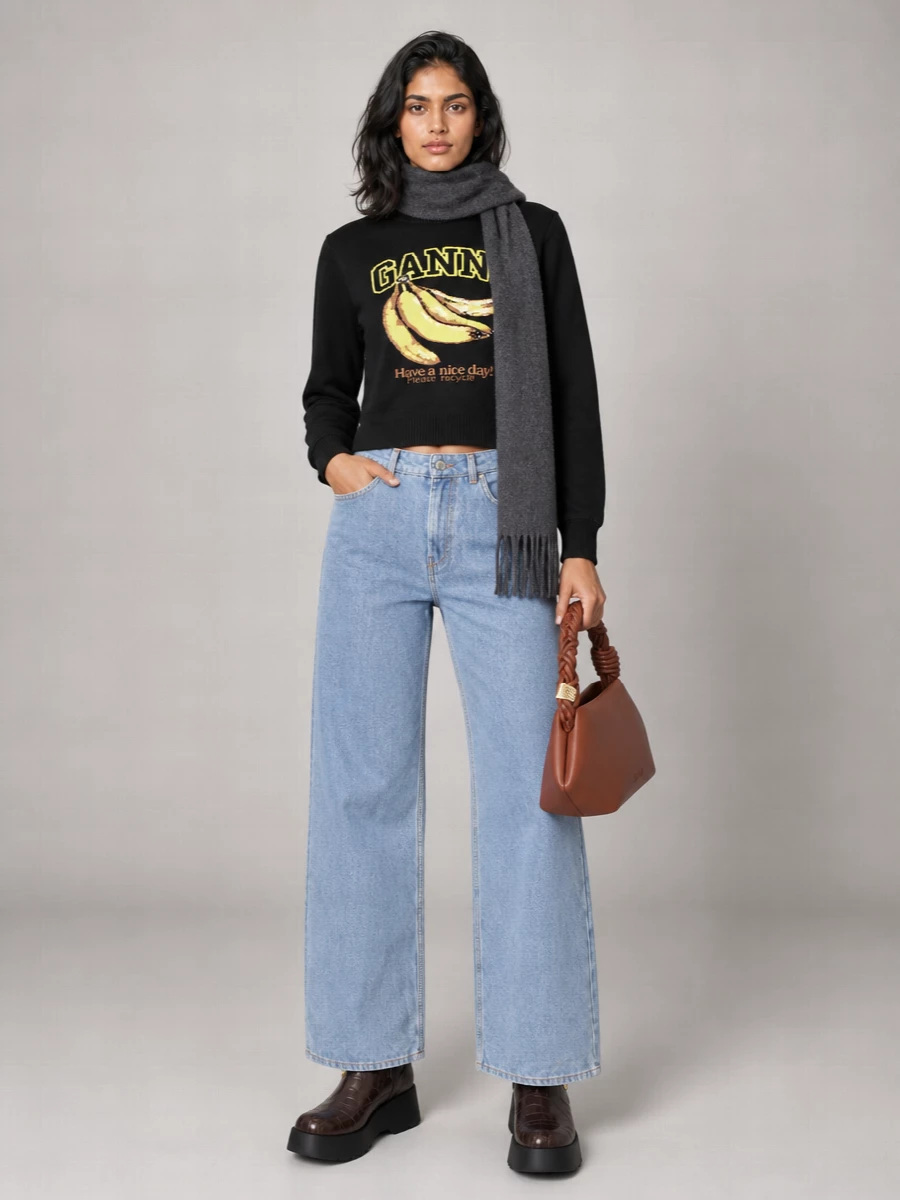Ganni Cotton Sweatshirt