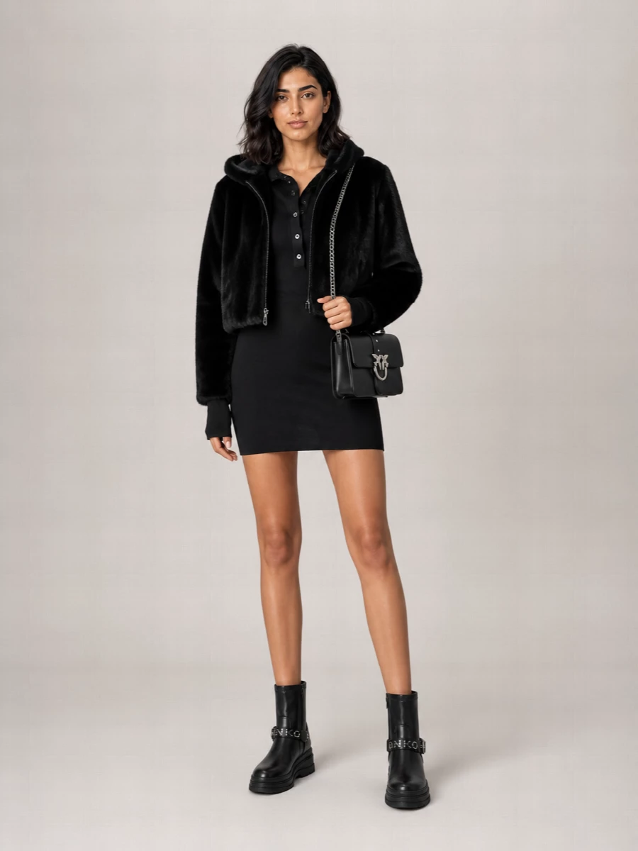 Pinko Faux Fur Coat
