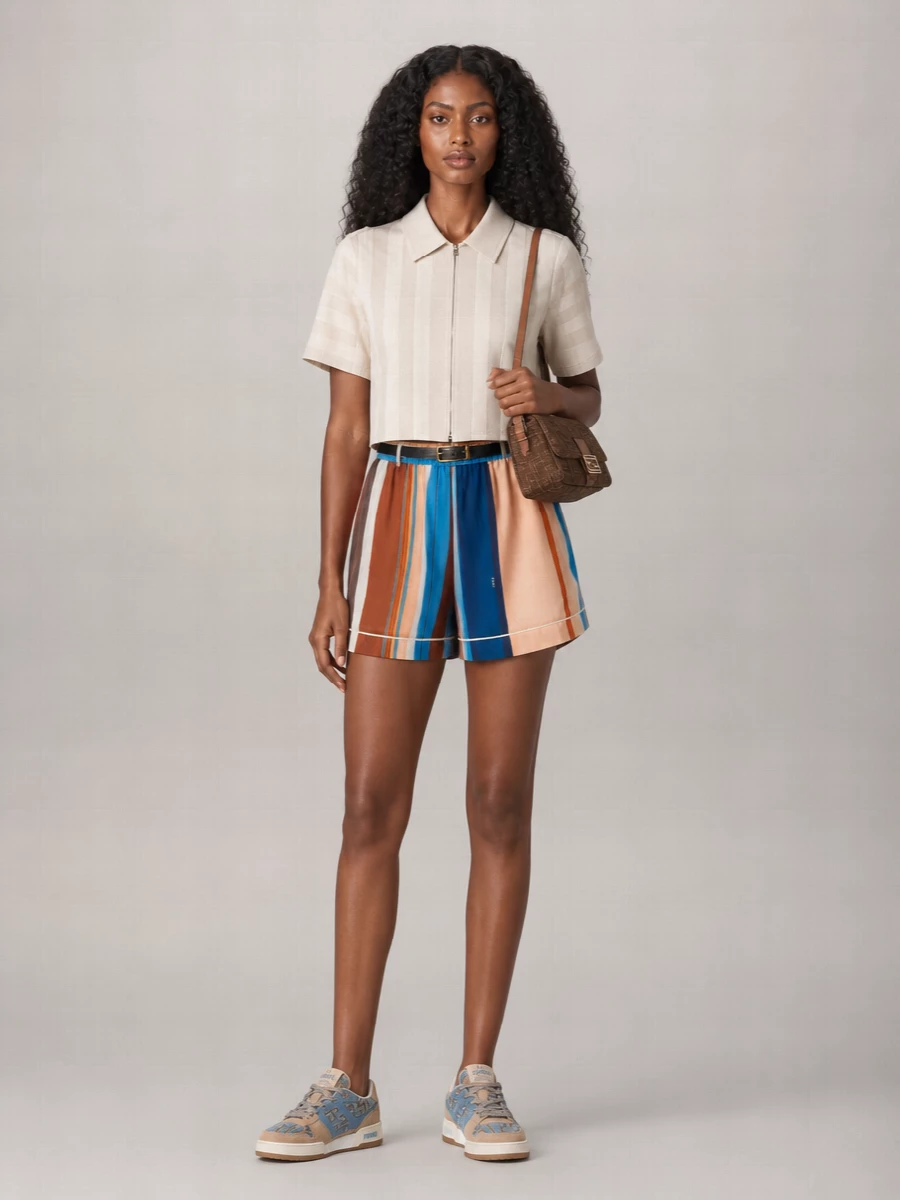 Fendi Leather Low-Top Sneakers