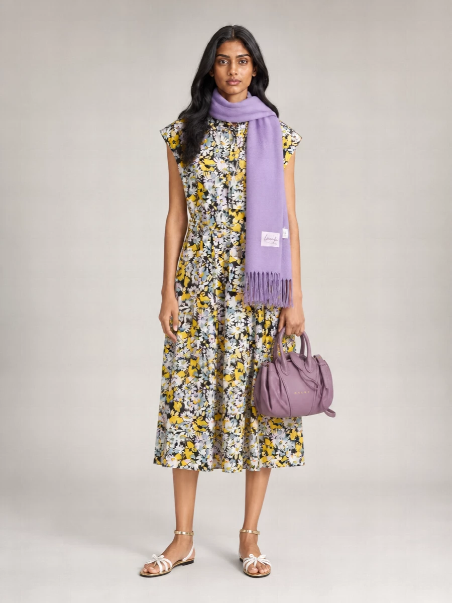 Marni Tulipea Small Leather Shoulder Bag