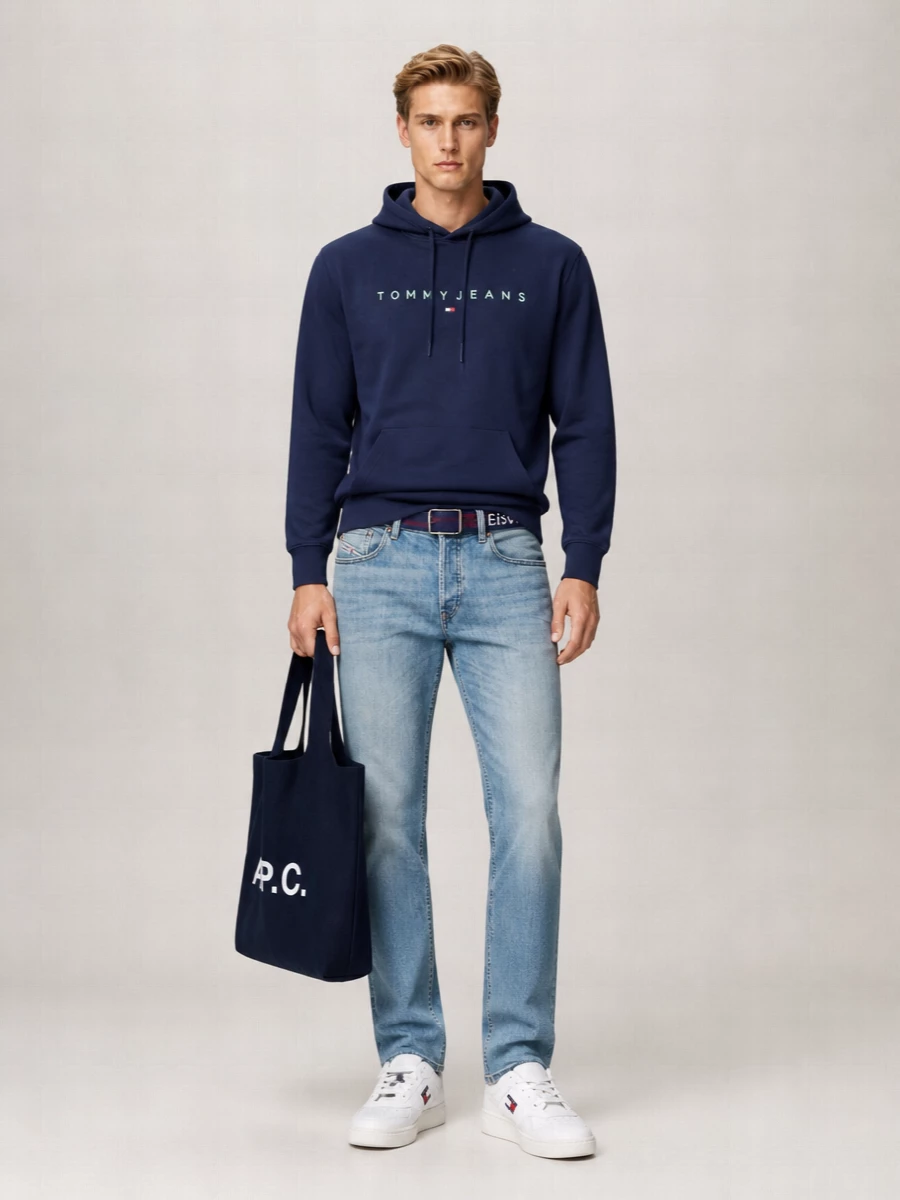 Tommy Hilfiger Cotton Blend Relaxed-Fit Hoodie