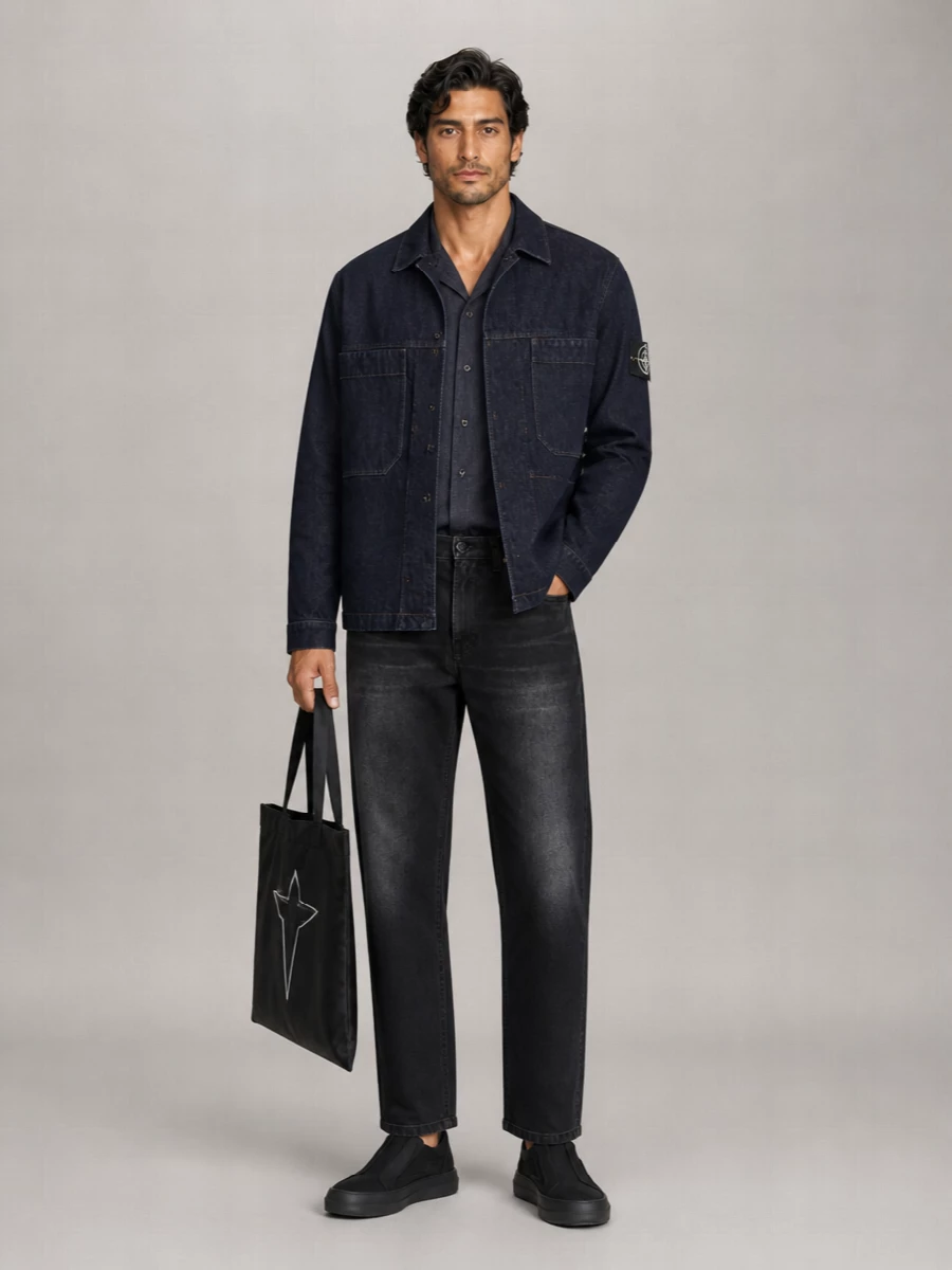 Rick Owens Drkshdw Nylon Logo Tote Bag