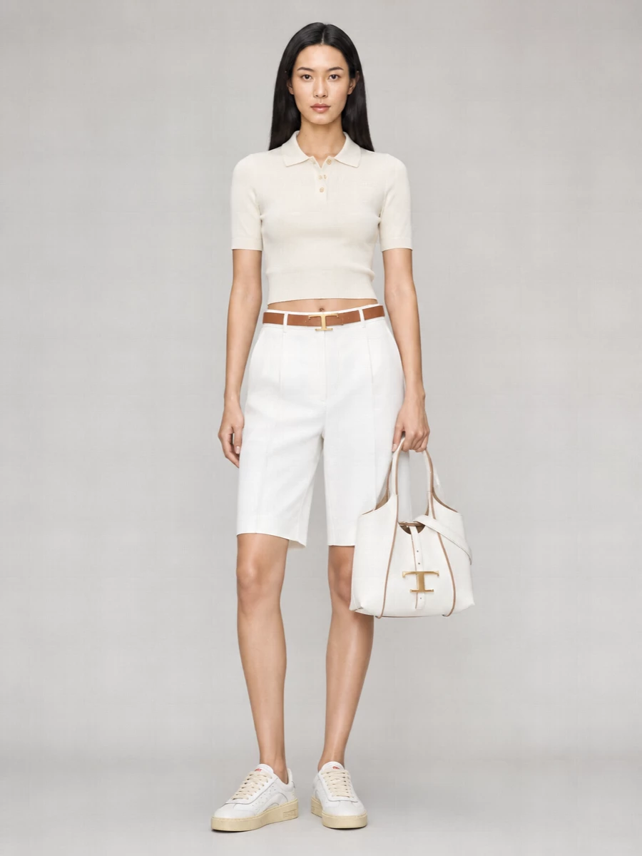 Dsquared2 Wool Blend Pleated Knee-Length Bermuda Shorts