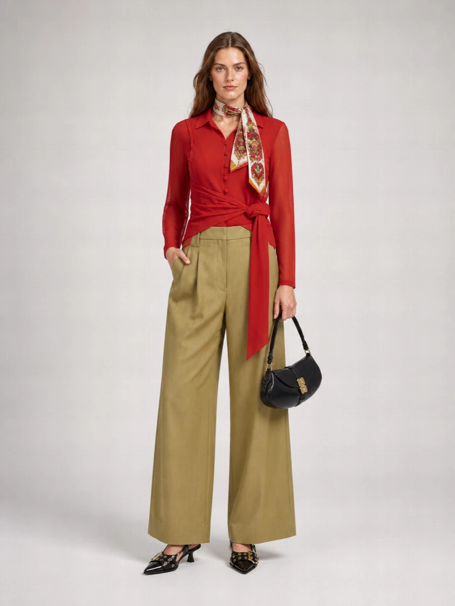 Ganni Buttoned Polo Shirt