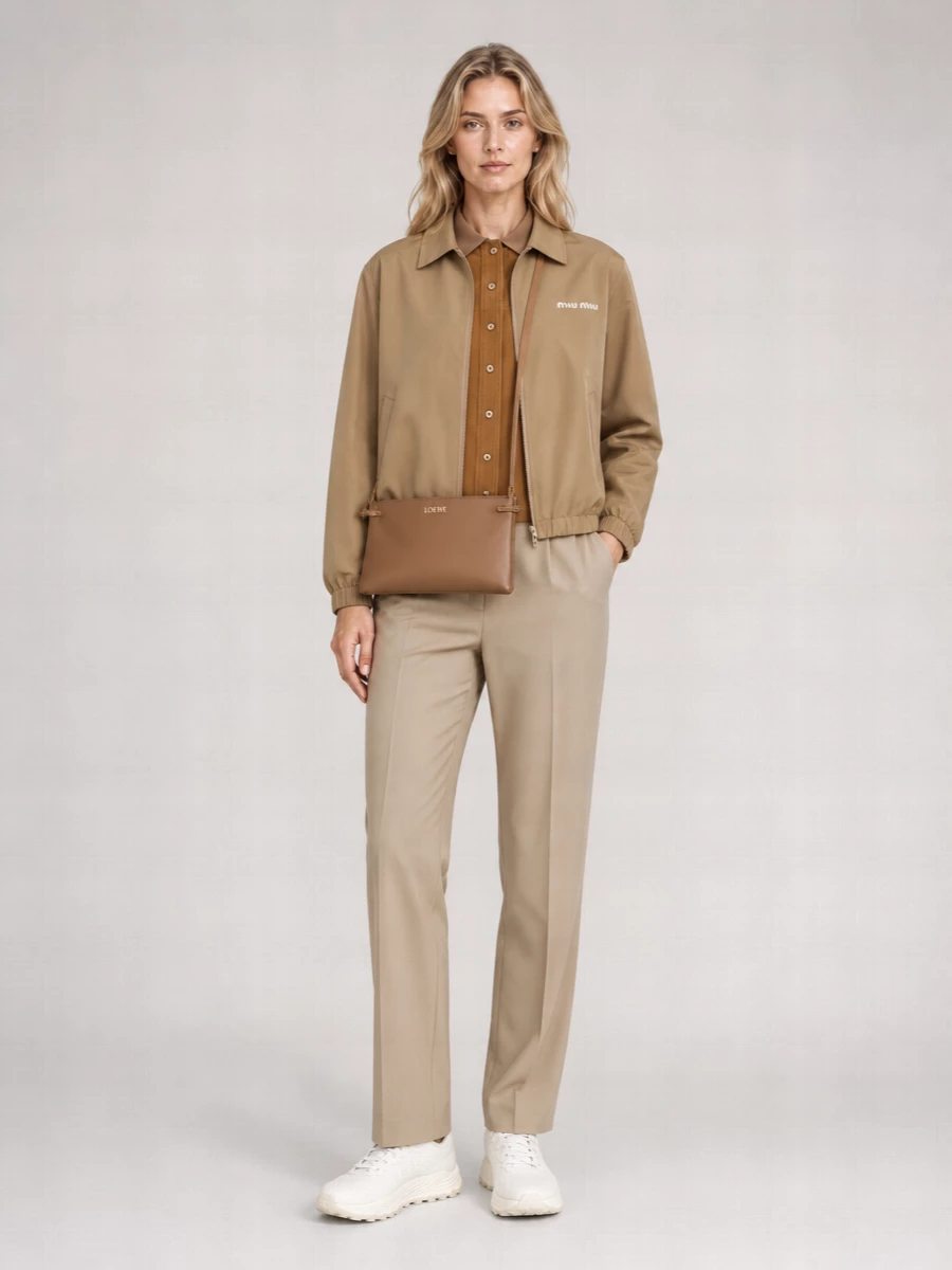 Miu Miu Technical Canvas Windbreaker Jacket