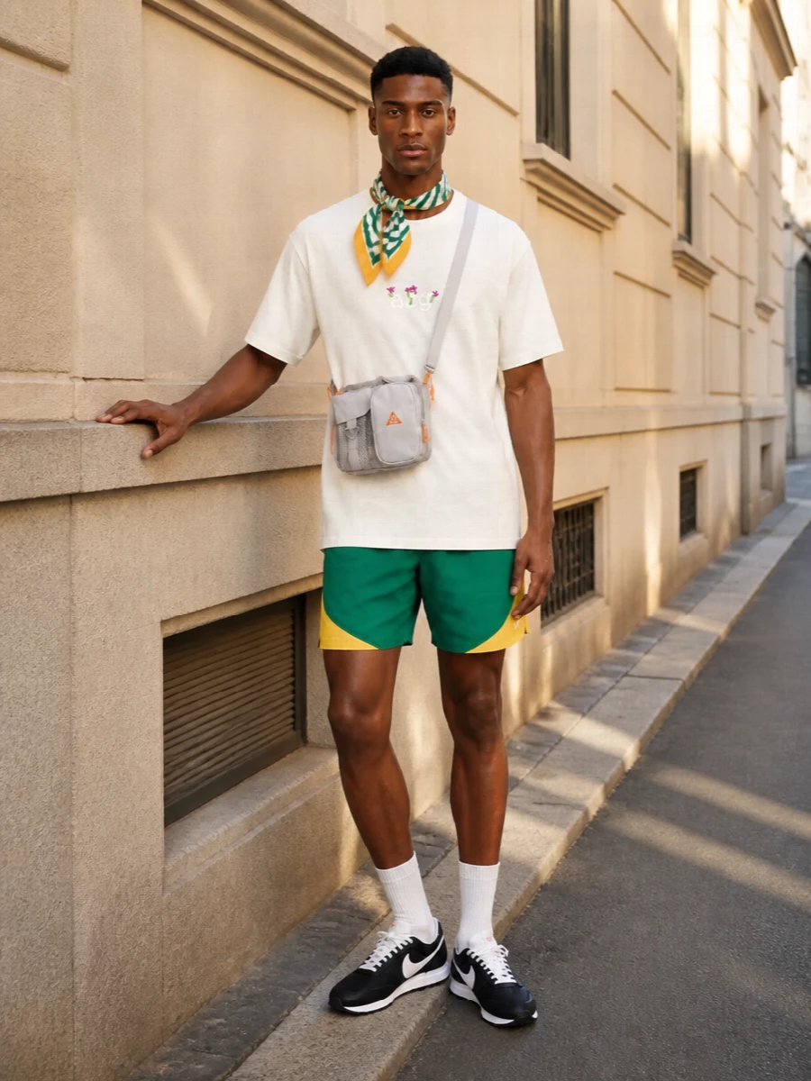 Nike swim shorts acg tee retro sneakers