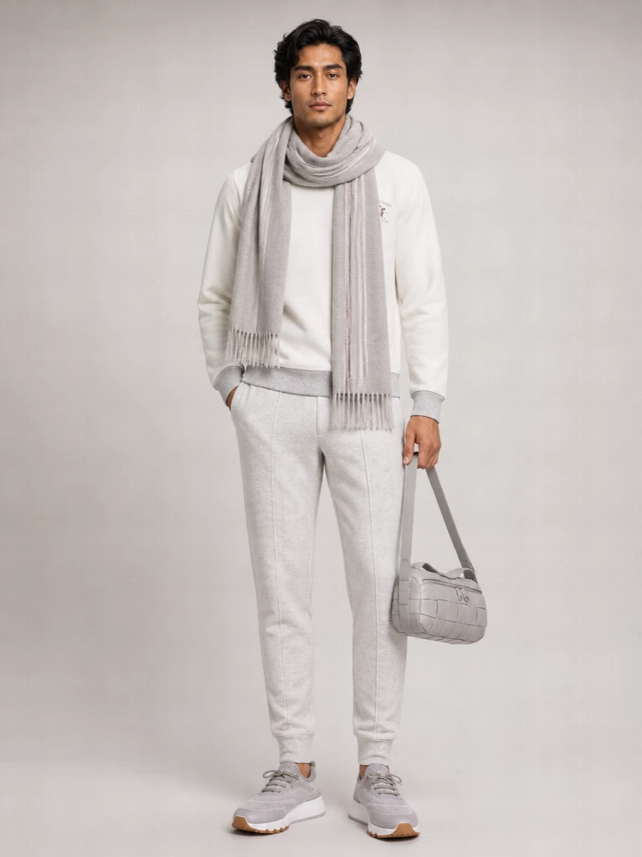 Brunello Cucinelli Double-Knit Cashmere Track Pants