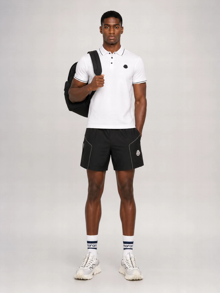 Moncler Short Sleeve Polo Shirt