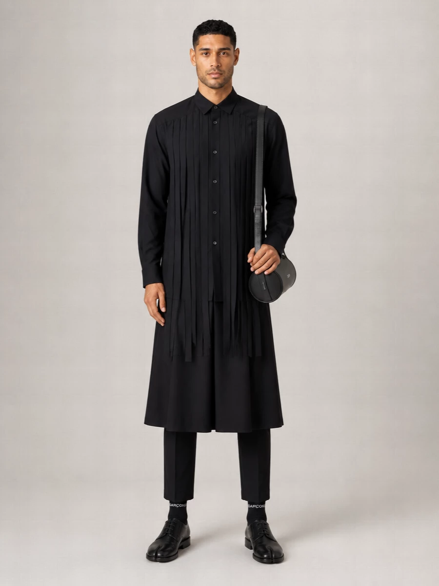 Comme des Garçons wool straight-leg hybrid trousers