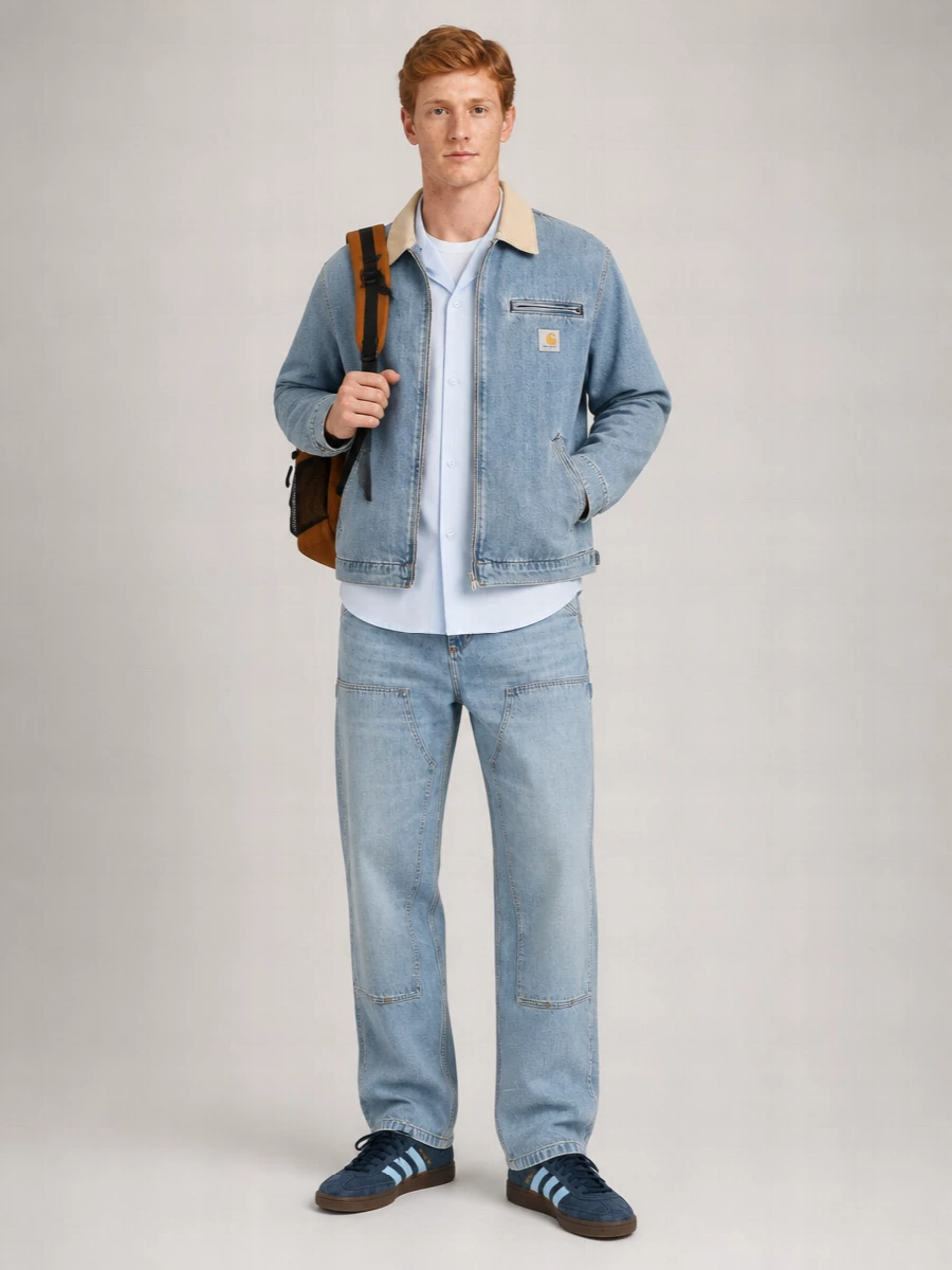 Carhartt Wip Denim Zip-Up Jacket
