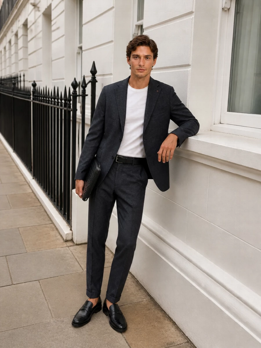Pt torino trousers tagliatore blazer tods loafers